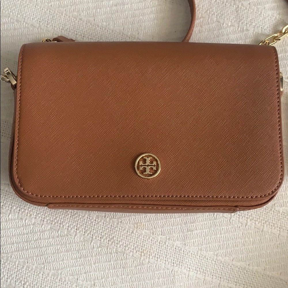 Tory Burch Robinson Mini Chain-Strap Bag